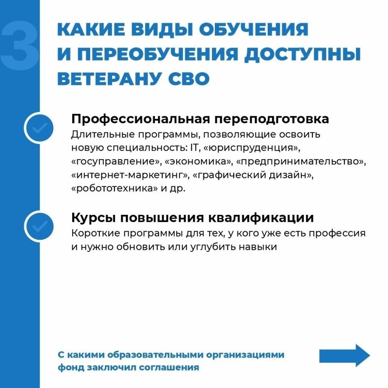 Инструкция: как ветерану СВО получить новые навыки при поддержке фонда «Защитники Отечества» Инструкция: как ветерану СВО получить новые навыки при поддержке фонда «Защитники Отечества»