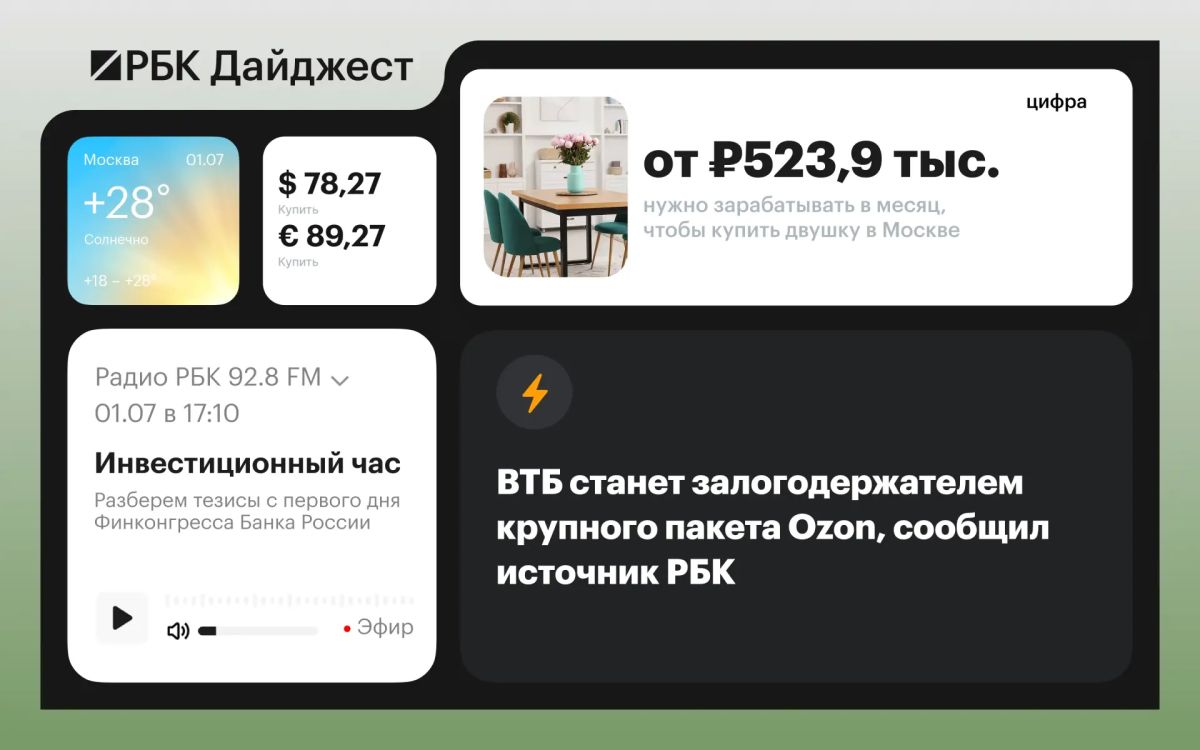 Главные новости к вечеру 30 июня