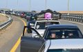 119 авто стоят в очереди перед Крымским мостом со стороны Керчи