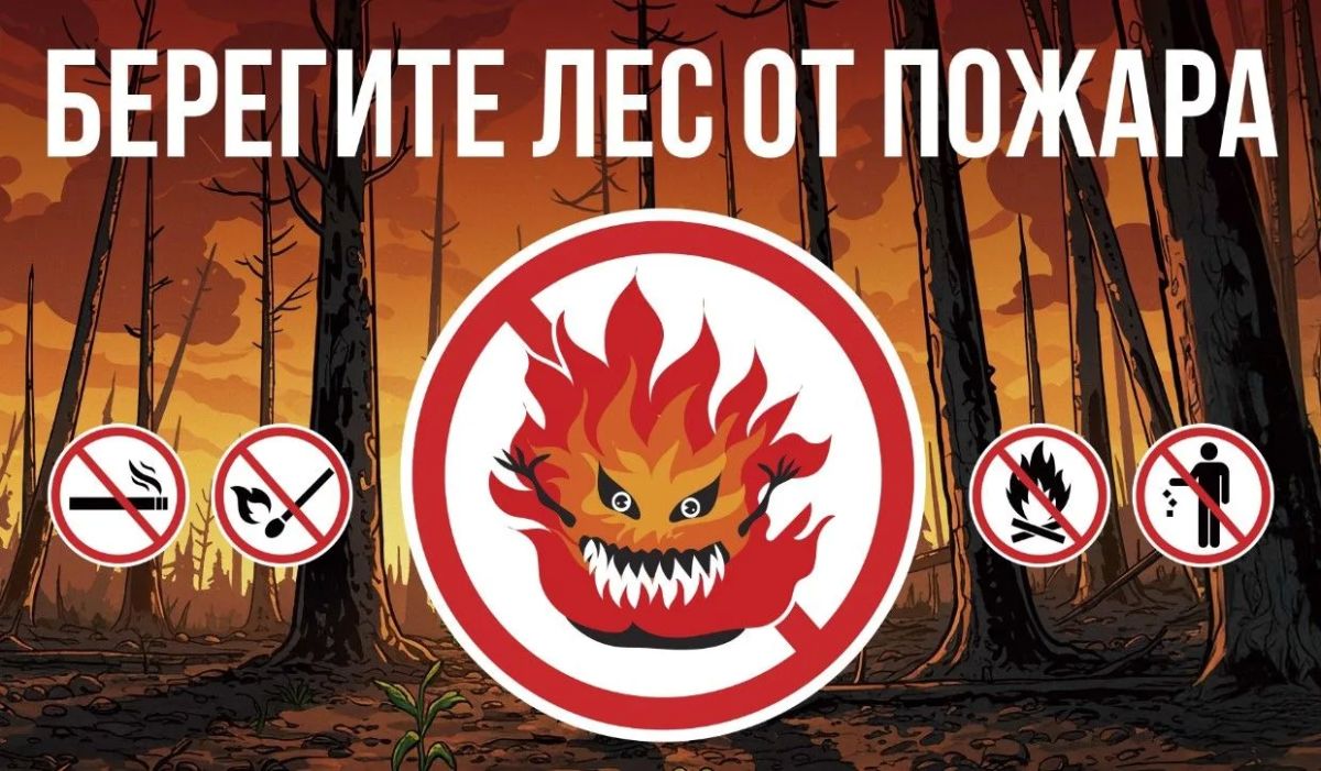 Берегите лес от огня!