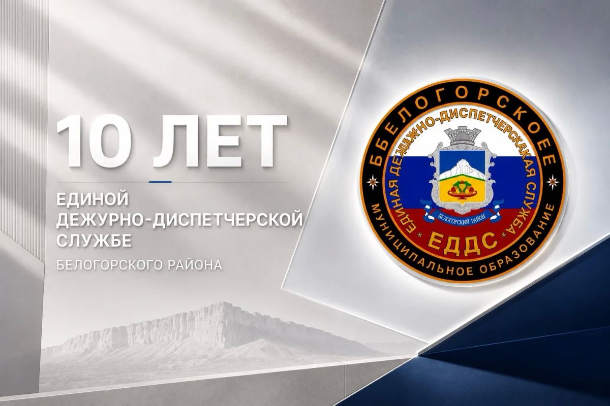 Сегодня Единой дежурно-диспетчерской службе Белогорского района — 10 лет!