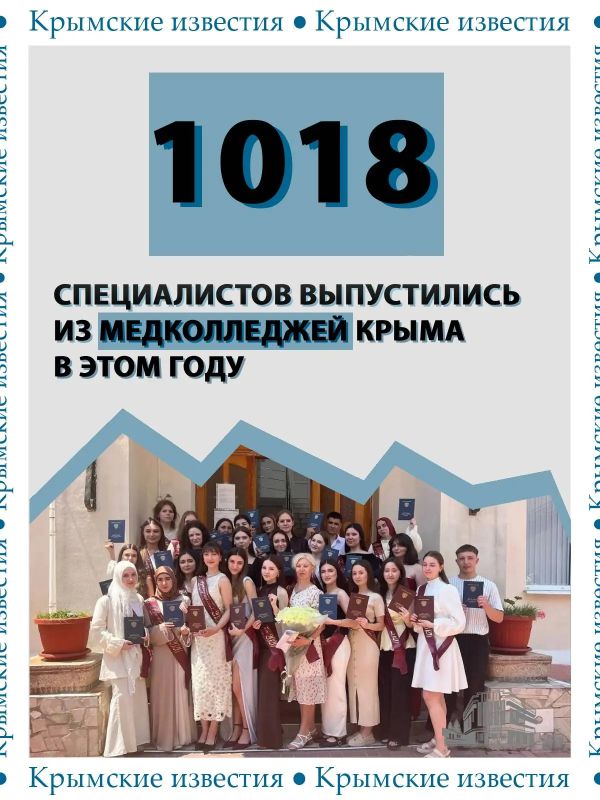 Больше тысячи молодых специалистов завершили обучение в медколледжах Крыма в этом году