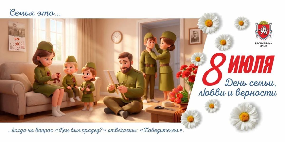 Дорогие друзья! Поздравляем вас с праздником - Днем Семьи, Любви и Верности! Пусть каждый день в ваших семьях будет наполнен теплом, радостью и гармонией Дорогие друзья! Поздравляем вас с праздником - Днем Семьи, Любви и Верности! Пусть каждый день в ваших семьях будет наполнен теплом, радостью и гармонией