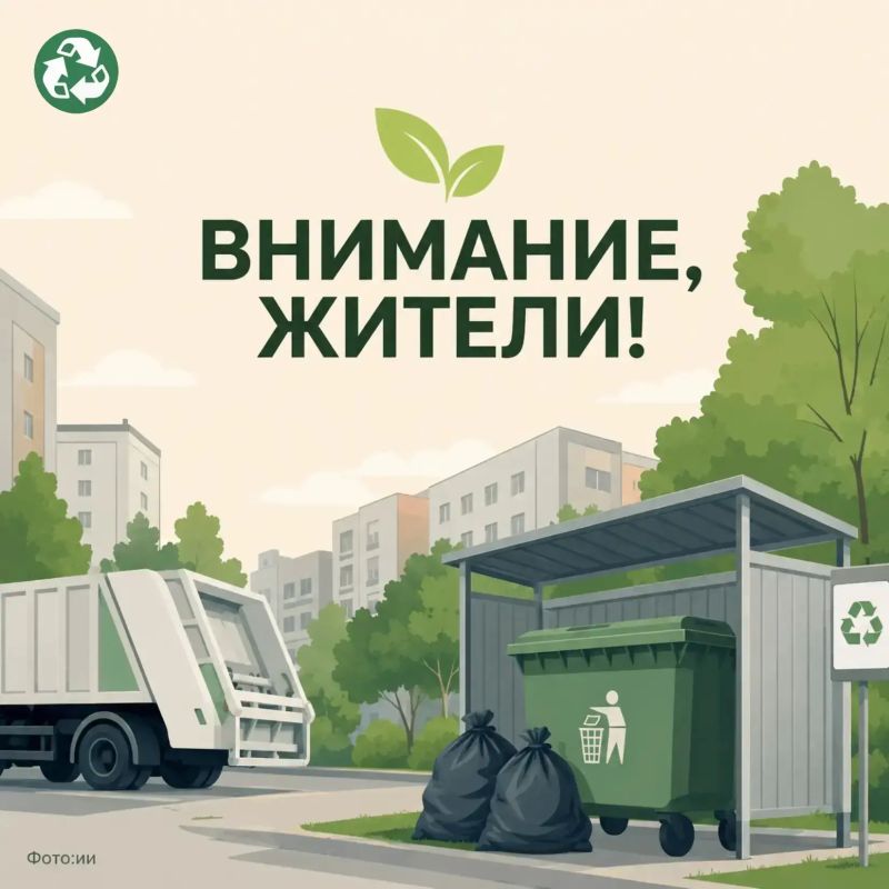 Уважаемые жители Крыма. В ряде районов полуострова временно меняется логистика вывоза отходов — идёт оптимизация маршрутов