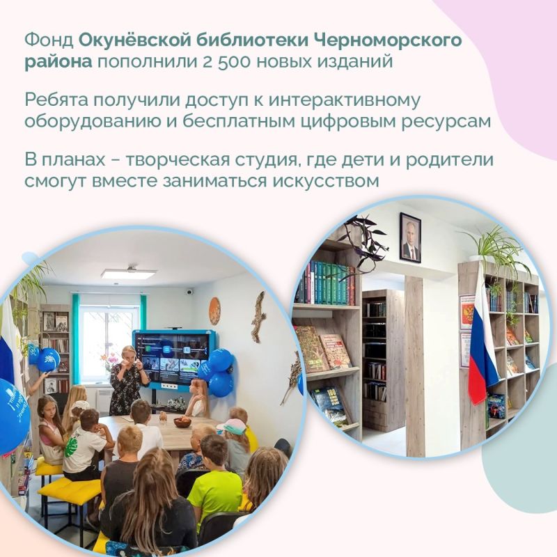 В рамках нацпроекта «Семья» в Крыму открываются детские культурно-просветительские центры В рамках нацпроекта «Семья» в Крыму открываются детские культурно-просветительские центры