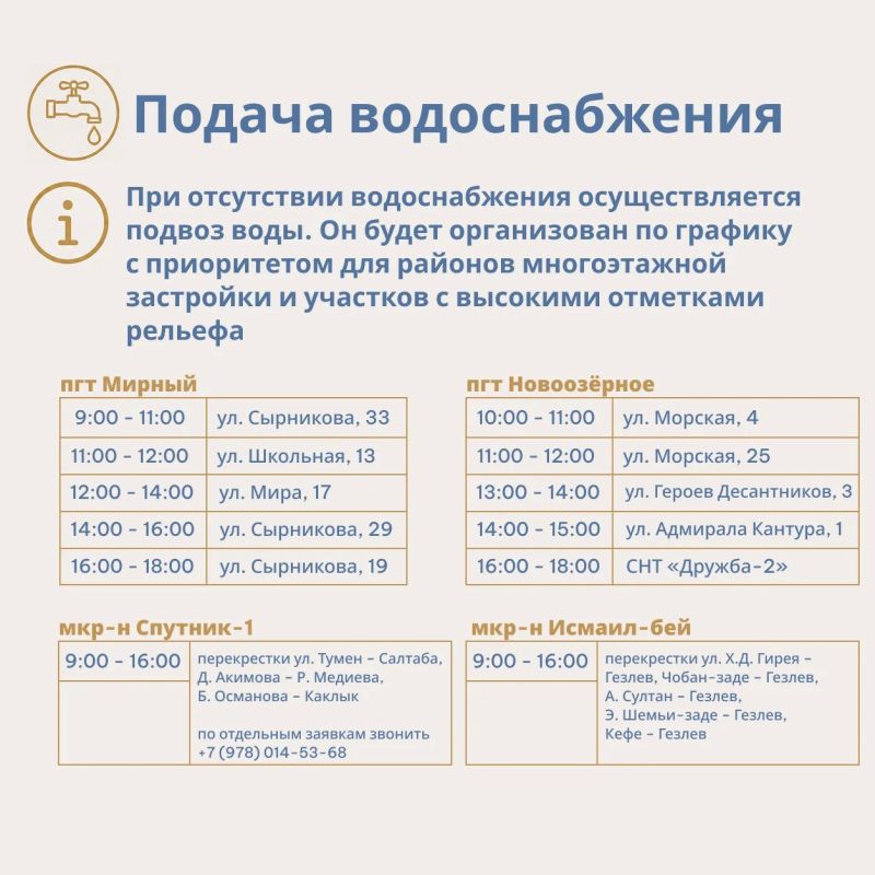 Актуальная информация для жителей Евпатории Актуальная информация для жителей Евпатории