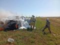 Машина загорелась на ходу на трассе «Таврида»
