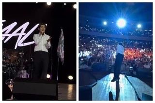 «Твои сонные глаза - мое счастье»: певец Акмаль везет жене открытку ручной работы из Крыма