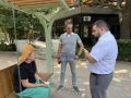 Вновь выехал в сквер Шевченко по жалобам на работу кафе «Мангал»
