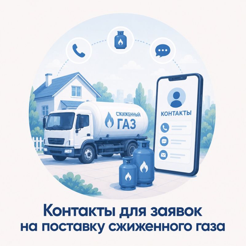 Для подачи заявки на поставку сжиженного газа жителям негазифицированных населённых пунктов необходимо позвонить по телефону: +7 (36558) 9-29-63; +7 (978) 989-40-04
