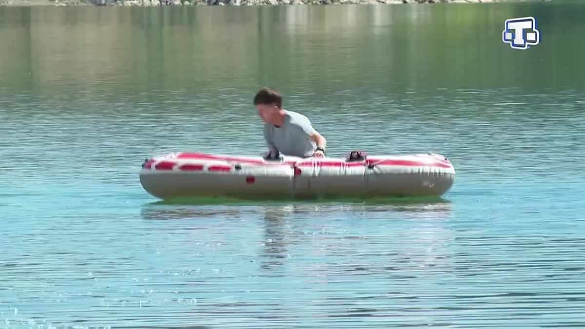 На Симферопольском водохранилище прошли учения спасателей