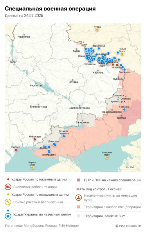 Актуальная обстановка в зоне СВО