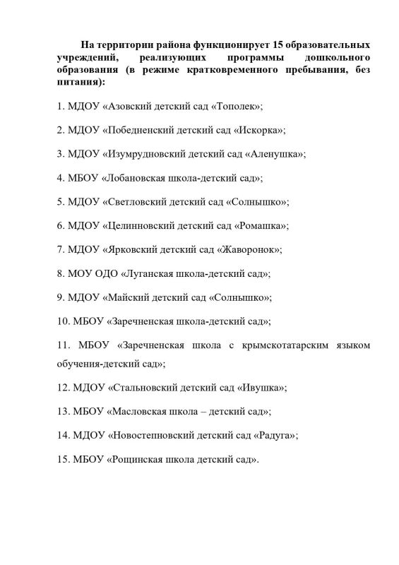 Инна Федоренко: Уважаемые жители Джанкойского района! Собрал для вас краткую сводку по работе социальных объектов, транспорта и ЖКХ в текущей ситуации Инна Федоренко: Уважаемые жители Джанкойского района! Собрал для вас краткую сводку по работе социальных объектов, транспорта и ЖКХ в текущей ситуации