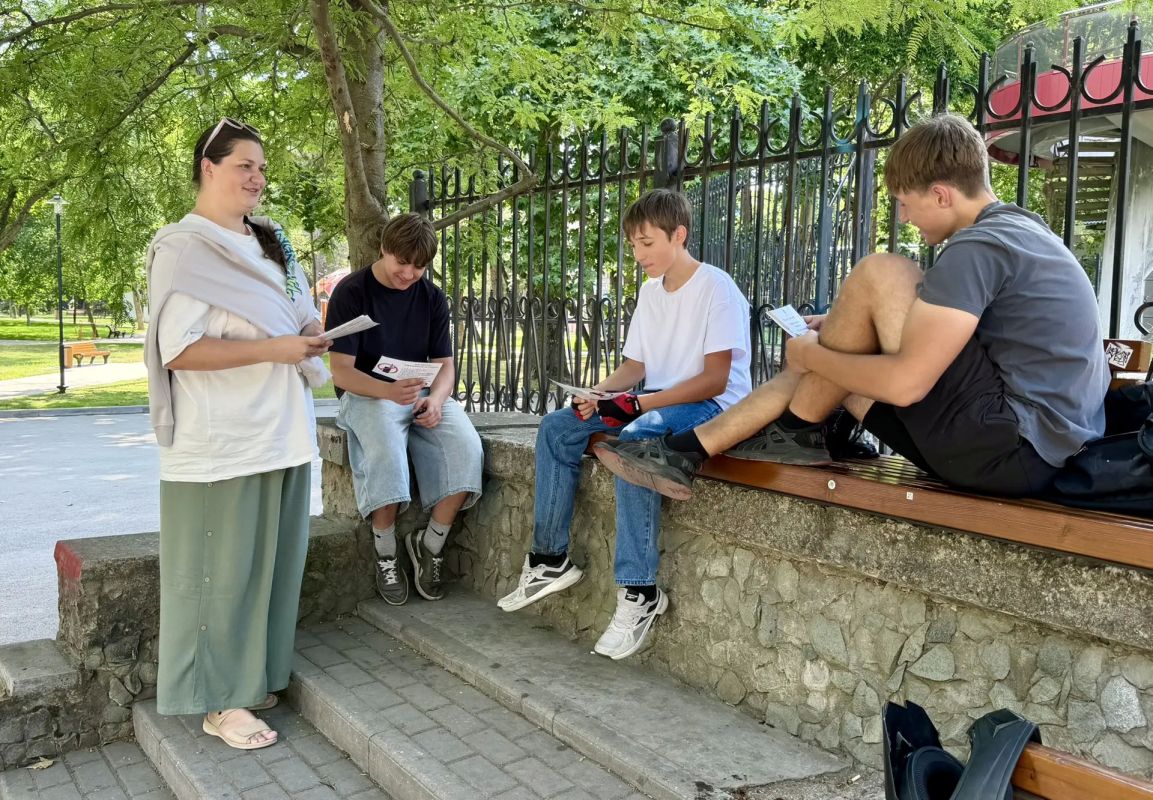 Акция «В будущее без риска» прошла в Детском парке Акция «В будущее без риска» прошла в Детском парке