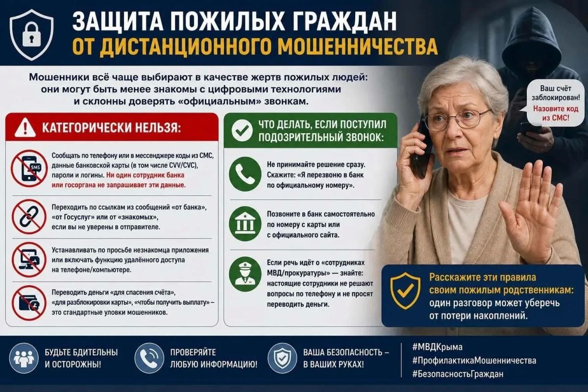 Дистанционное мошенничество: особая уязвимость пожилых граждан