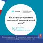Министерство экономического развития Республики Крым напоминает о возможности для предпринимателей и инвесторов стать участниками свободной экономической зоны