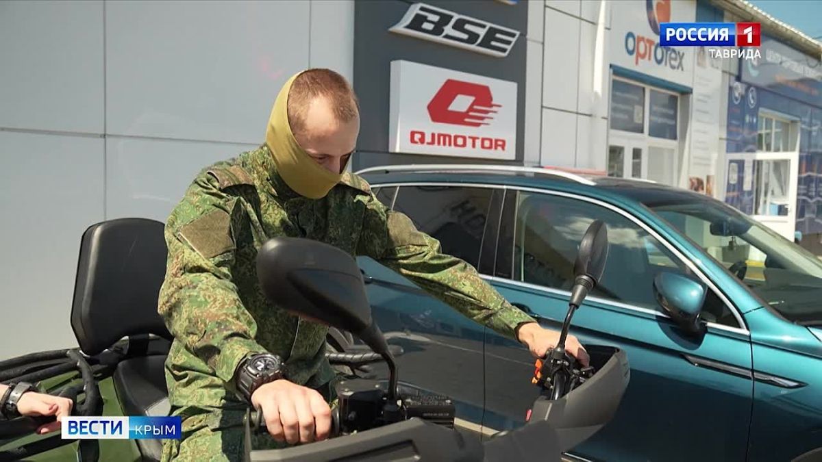 Квадроцикл от Народного фронта и артековцев отправился на фронт