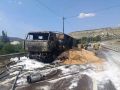 Грузовик под Севастополем загорелся при экстренном торможении