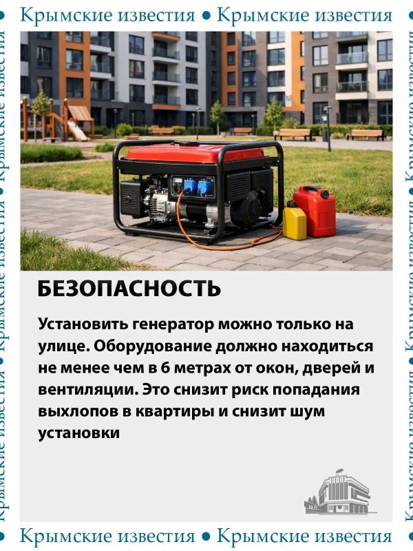 Из за перебоев со светом крымчане, которые живут в многоэтажках, всё чаще используют генераторы Из за перебоев со светом крымчане, которые живут в многоэтажках, всё чаще используют генераторы