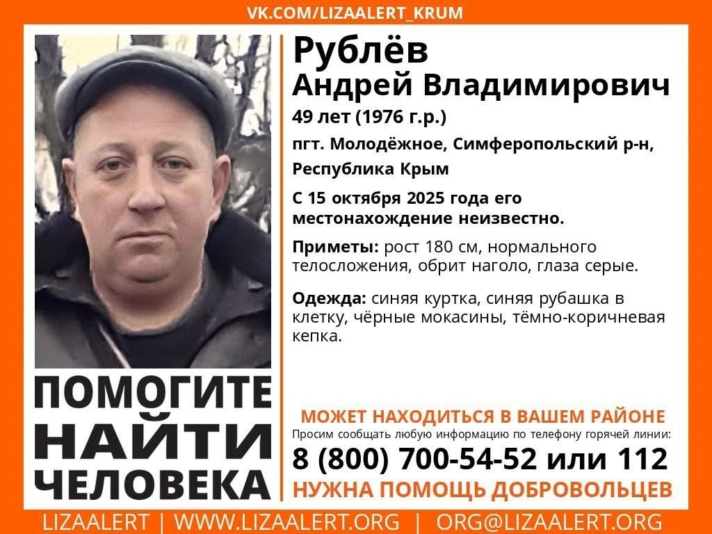 В Крыму ищут тезку знаменитого иконописца: Андрей Рублев исчез у храма В Крыму ищут тезку знаменитого иконописца: Андрей Рублев исчез у храма