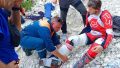 В горах под Бахчисараем мотоциклист сорвался со склона