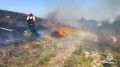Пожар на площади 15 гектаров тушат в селе Ключи под Симферополем