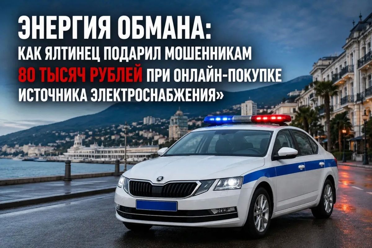 «Энергия обмана: как ялтинец подарил мошенникам 80 тысяч рублей при онлайн-покупке источника электроснабжения»