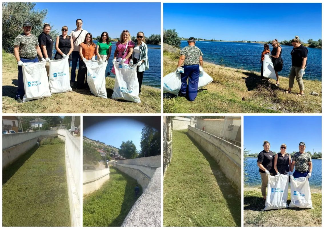 Госкомводхоз Республики Крым координирует проведение экоуборок на водных объектах в рамках Всероссийской акции «Вода России»