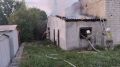 В Бахчисарайском районе потушили пристройку к складу