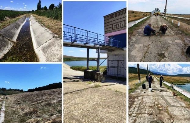 Эксплуатационные службы ГБУ РК «Крыммелиоводхоз» рамках государственного задания проводят на объектах инженерной инфраструктуры государственной мелиоративной сети планово-предупредительные мероприятия
