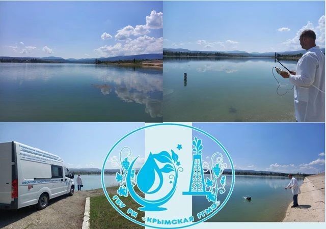 Специалисты лаборатории ГБУ РК «Крымская ГГМЭ» в рамках государственного задания провели плановый отбор проб воды из Белогорского водохранилища