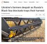 Евгений Попов: Украинские фермеры в отчаянии из-за блокады Черного моря