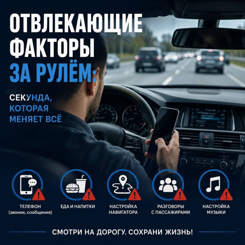 ОТВЛЕКАЮЩИЕ ФАКТОРЫ ЗА РУЛЁМ