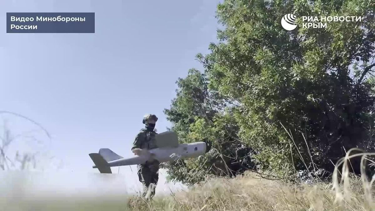 Российский БПЛА "Орлан" вскрыл скопление пехоты ВСУ на правом берегу Днепра