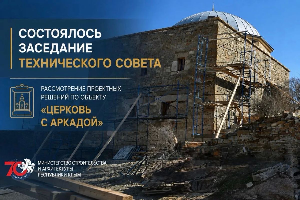 Николай Воробьев провел техсовет по реставрации Церкви с аркадой в Судаке