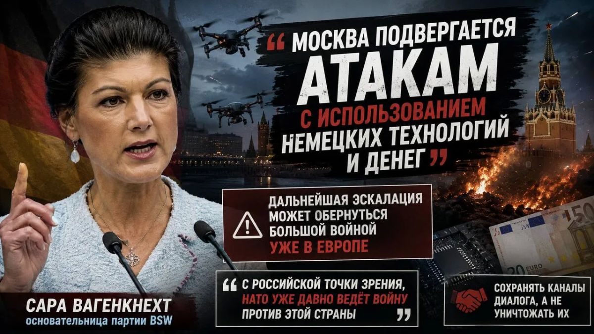 «Москва подвергается атакам с использованием немецких технологий и денег» — Вагенкнехт
