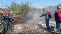 Сотрудники МЧС спасли село в Крыму от надвигавшегося пожара
