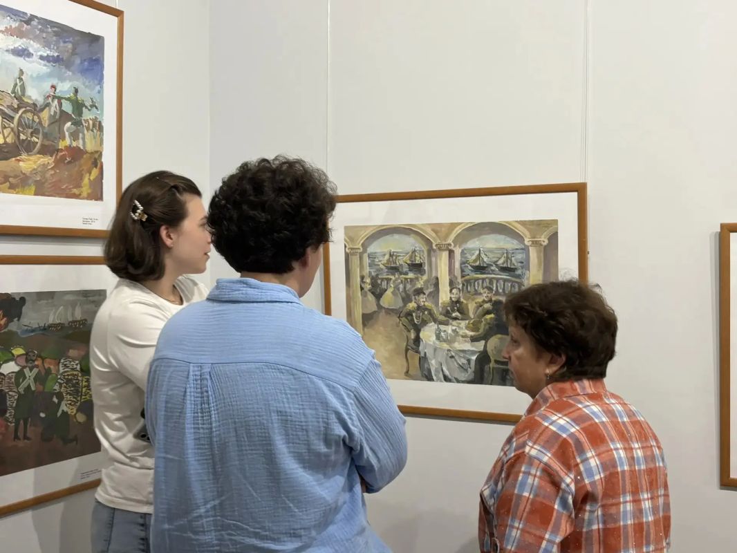 В Санкт-Петербурге открылась выставка юных севастопольских художников «Город русских моряков» В Санкт-Петербурге открылась выставка юных севастопольских художников «Город русских моряков»