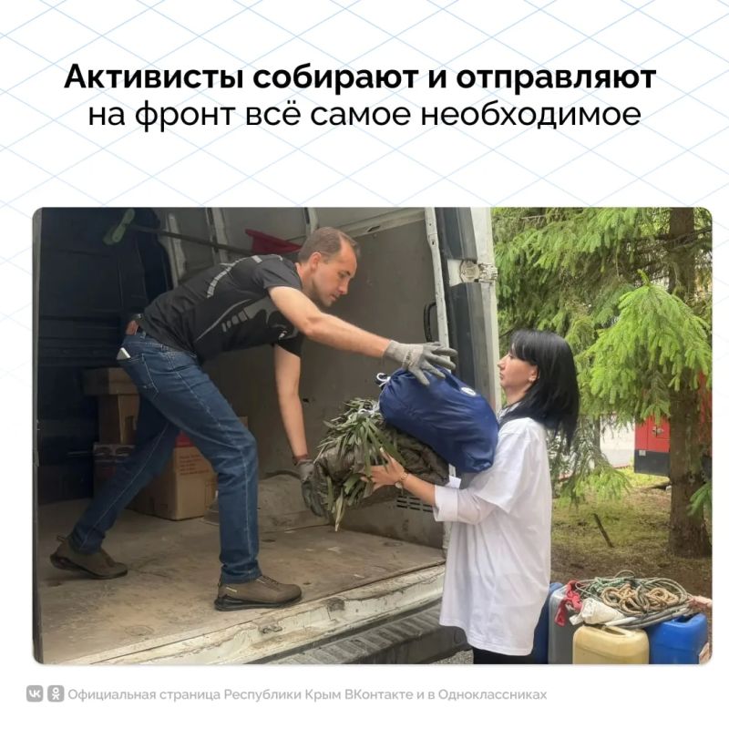 Крымчане с первого дня проведения специальной военной операции оказывают поддержку бойцам Крымчане с первого дня проведения специальной военной операции оказывают поддержку бойцам