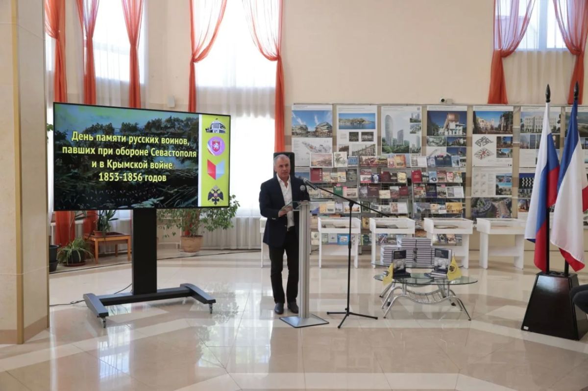 Владимир Константинов: В День памяти русских воинов, павших при обороне Севастополя и в Крымской войне 1853-1856 гг., презентовано новое издание, подготовленное республиканским отделением Российского военно-исторического... Владимир Константинов: В День памяти русских воинов, павших при обороне Севастополя и в Крымской войне 1853-1856 гг., презентовано новое издание, подготовленное республиканским отделением Российского военно-исторического...