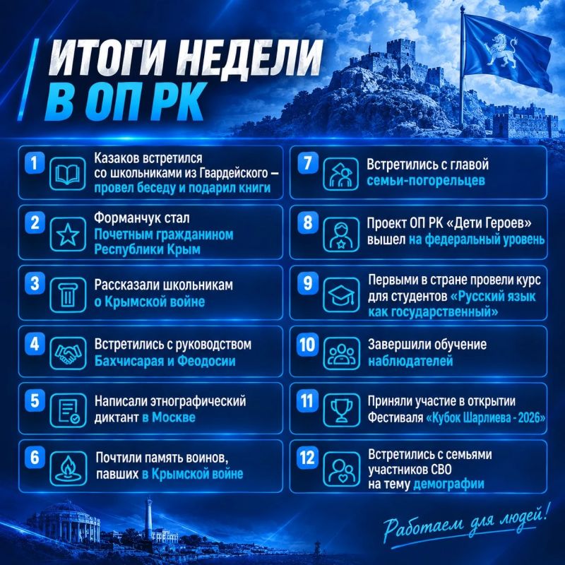 #ОПРК_ИтогиНедели. Казаков встретился со школьниками из Гвардейского - провел беседу и подарил книги