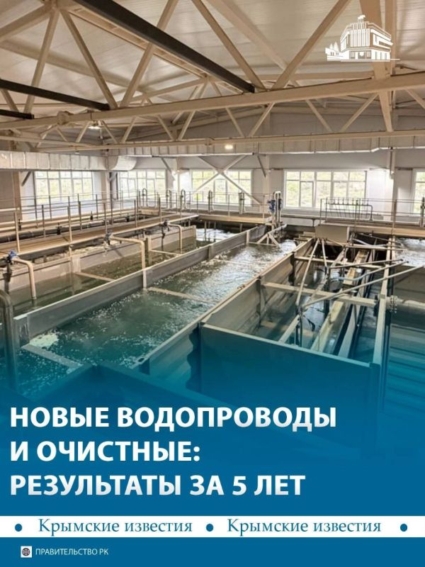 За последние пять лет чистую питьевую воду получили ещё 3% жителей Крыма