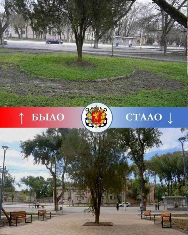В Керчи завершили благоустройство сквера у остановки «Фабрика-кухня» В Керчи завершили благоустройство сквера у остановки «Фабрика-кухня»