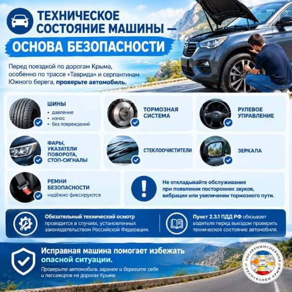 ТЕХНИЧЕСКОЕ СОСТОЯНИЕ МАШИНЫ — ОСНОВА БЕЗОПАСНОСТИ