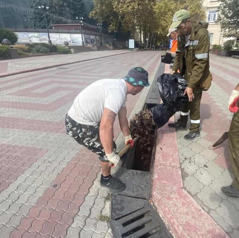 Сотрудники Службы городского хозяйства ежедневно поддерживают чистоту на улицах, в скверах и парках Сотрудники Службы городского хозяйства ежедневно поддерживают чистоту на улицах, в скверах и парках