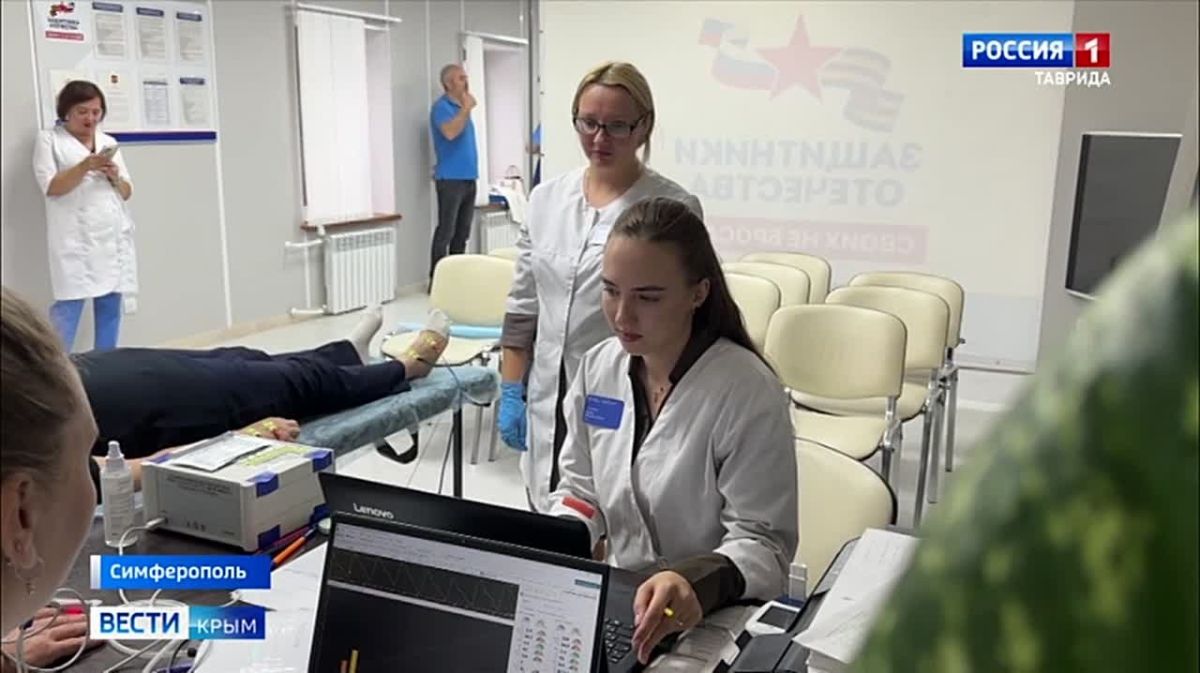 В Симферопольском филиале фонда «Защитники Отечества» работает мобильный медицинский пункт