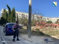 «Горсвет» покрывает опоры освещения антивандальным составом