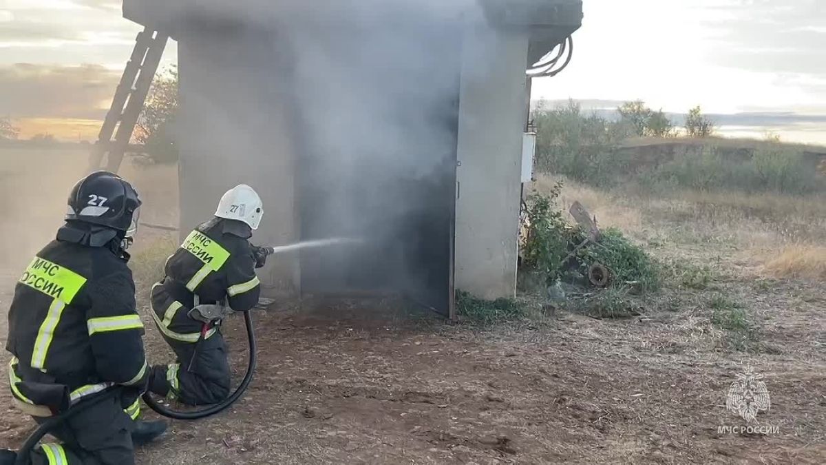 Вблизи села Янтарное Красногвардейского района произошло задымление трансформатора