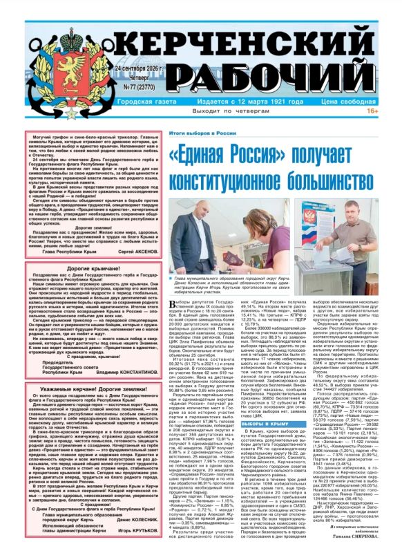 Свежая подборка первых полос районных газет Крыма Свежая подборка первых полос районных газет Крыма