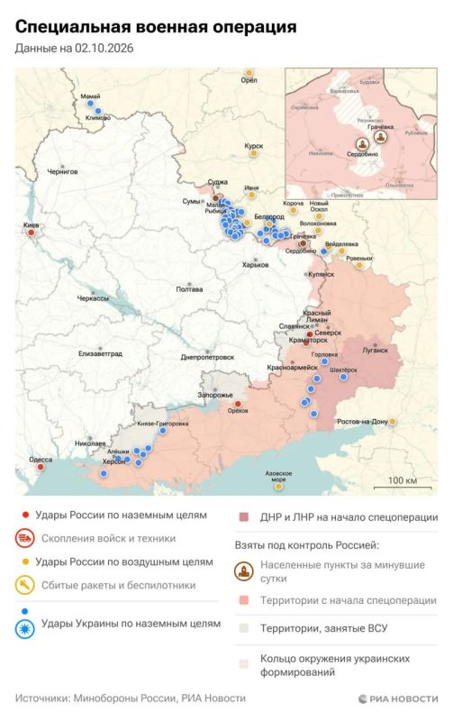 Актуальная обстановка в зоне СВО
